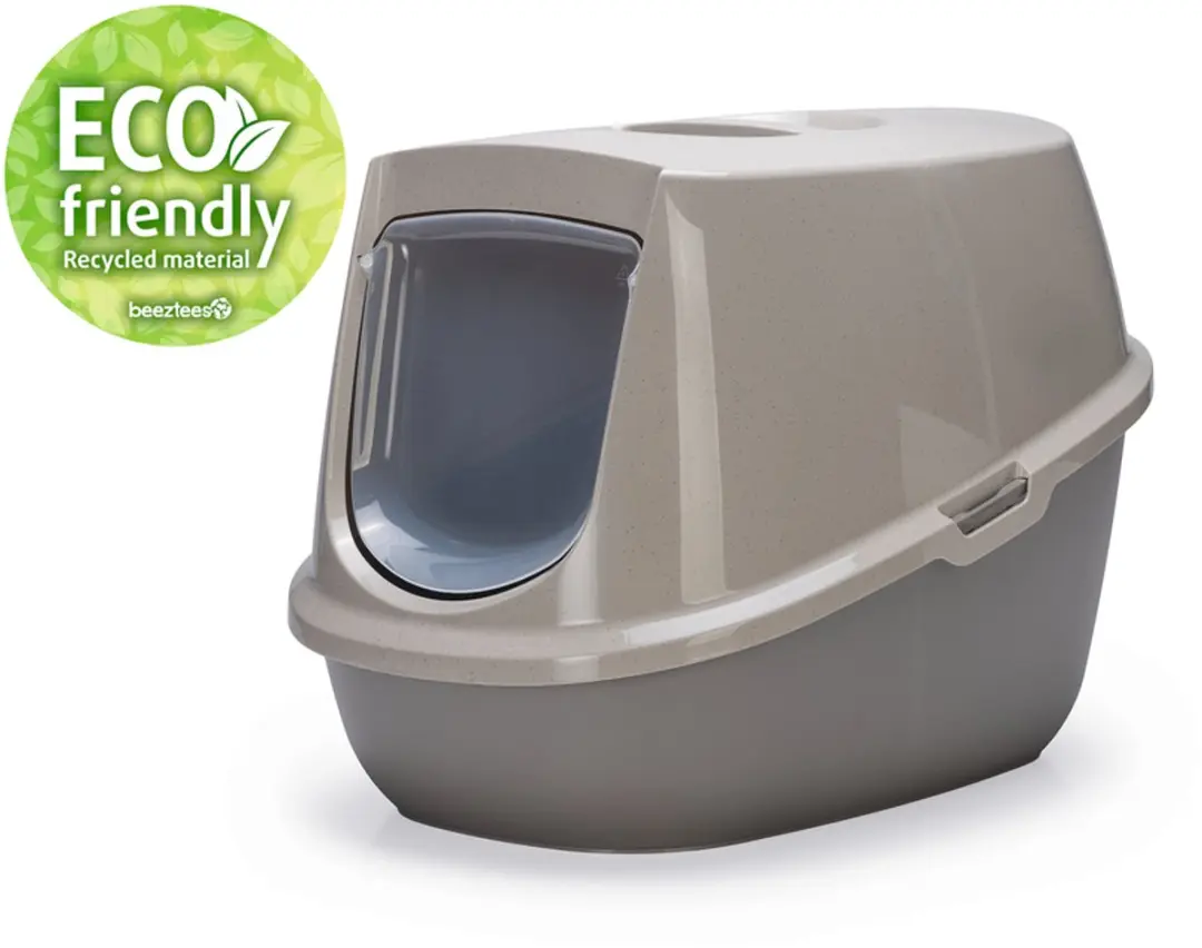 Beeztees Norah Eco Kattenbak 54,5x39x39cm - Grijs/Wit