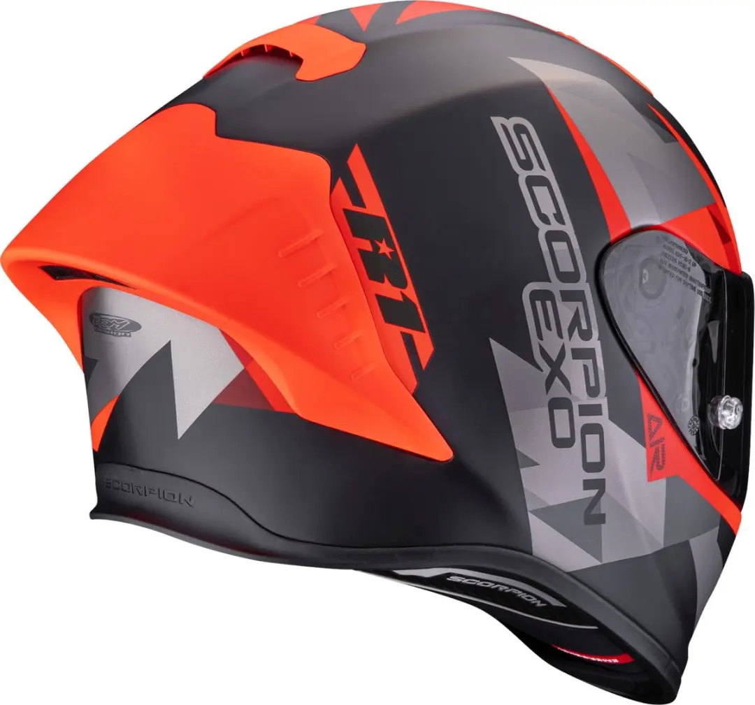 Scorpion EXO-R1 Evo II Air Valere Integraalhelm - Zwart/grijs/rood - afbeelding 5 van 6