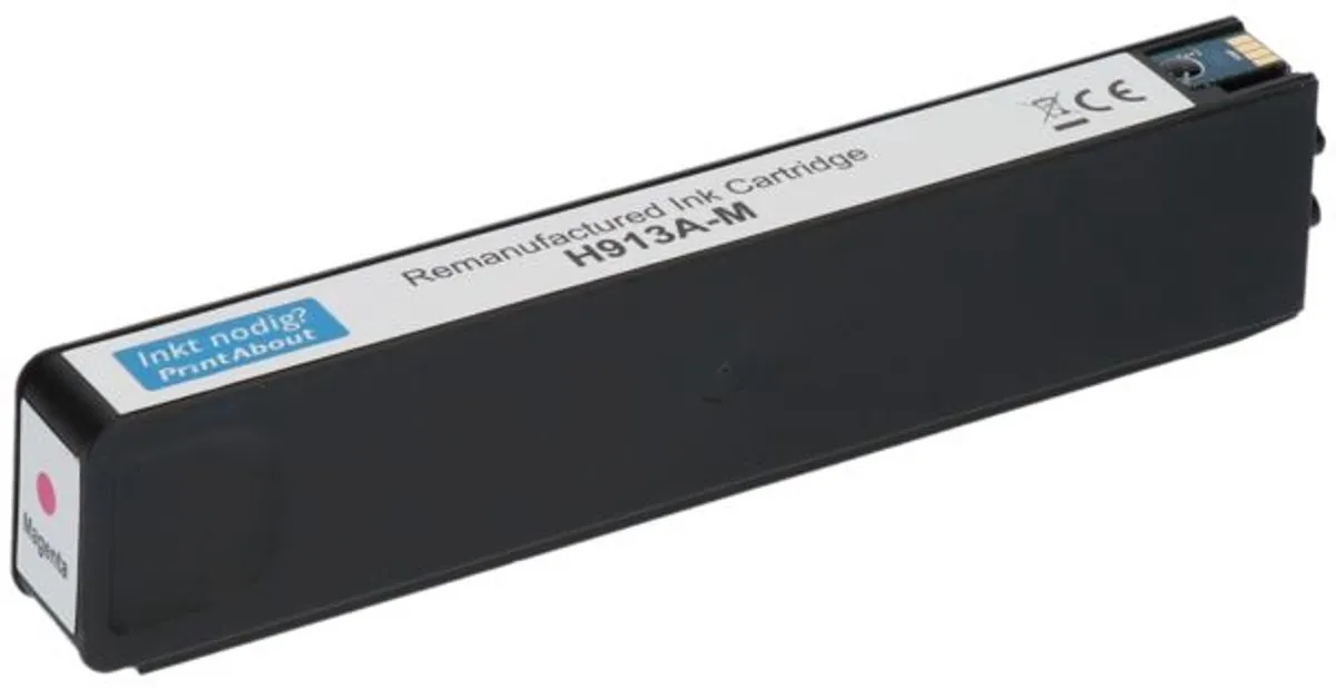PrintAbout HP 913A Magenta Inktcartridge F6T78AE - 50ml