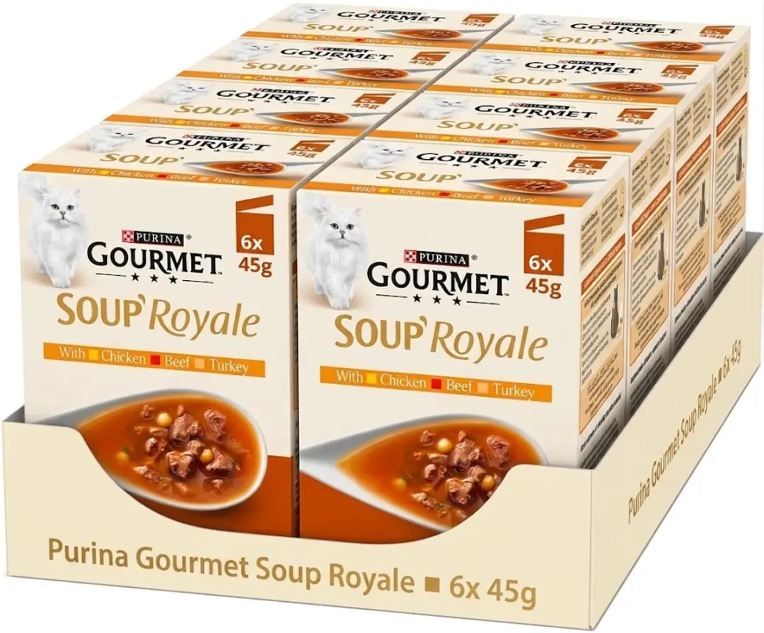 Purina Gourmet Soup Royale Kip Rund Kalkoen