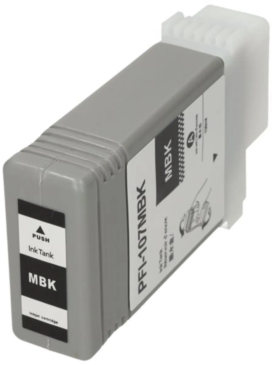PrintAbout PFI-107MBK Inktcartridge Mat-zwart