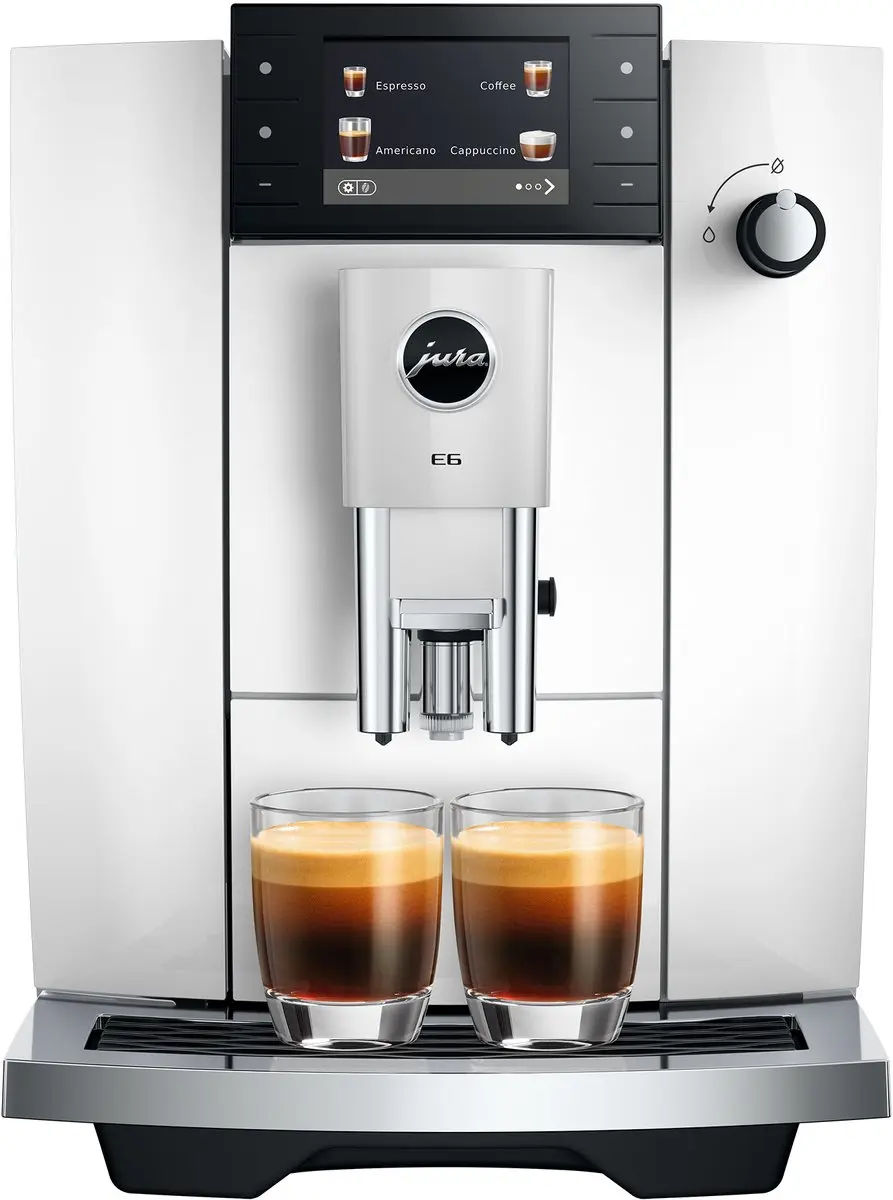 Jura E6 Piano White Volautomatische Koffiemachine