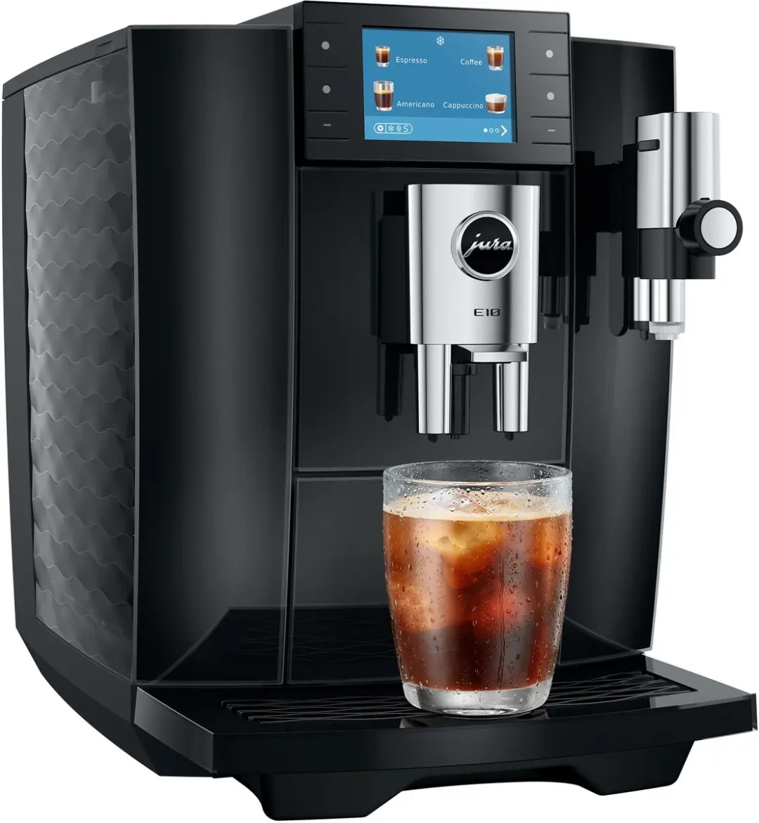 Jura E10 Diamond Black Volautomatische Koffiemachine - 36 Programma's - afbeelding 2 van 6