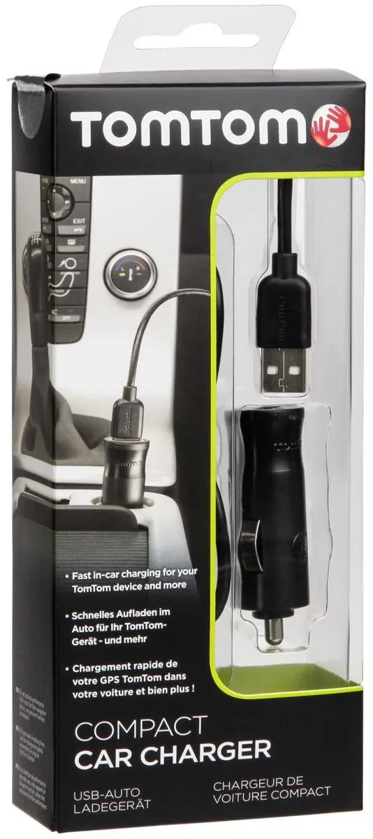 TomTom Compact USB Autooplader - Zwart - afbeelding 3 van 6