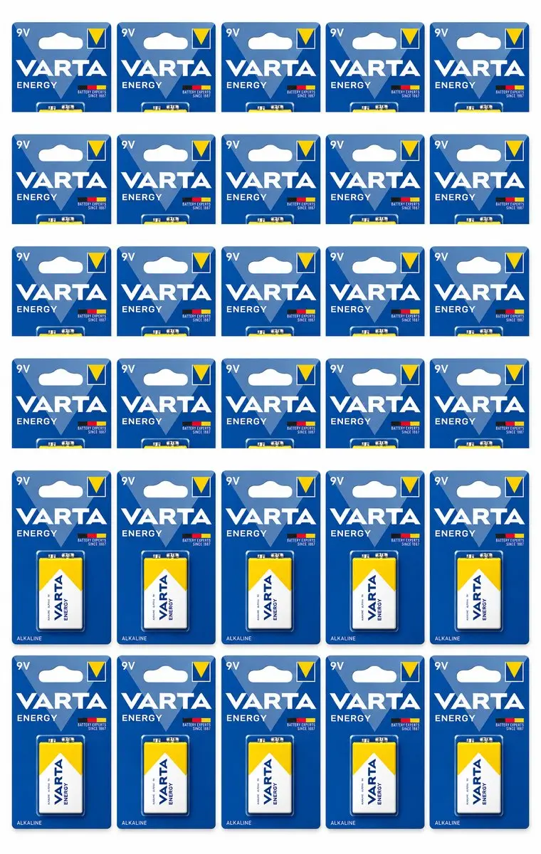 Varta Energy Alkaline Batterijen 9 Volt