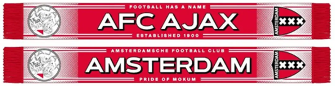 AFC Ajax Sjaal rood Football has a name