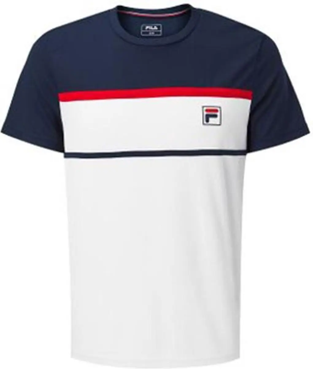 Fila T-Shirt Steve Junior Wit Blauw