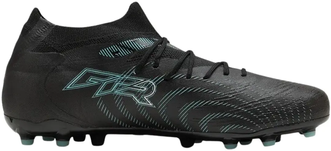 PUMA Future 9 Match MG Voetbalschoenen - 46 - Zwart/Lichtblauw - TF - afbeelding 6 van 6