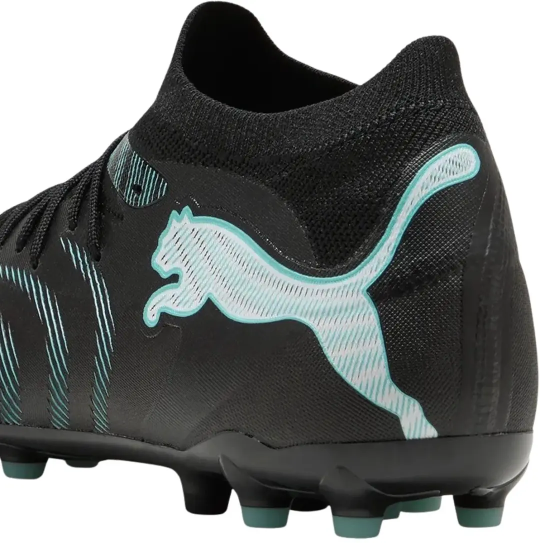 PUMA Future 9 Match MG Voetbalschoenen - 46 - Zwart/Lichtblauw - TF