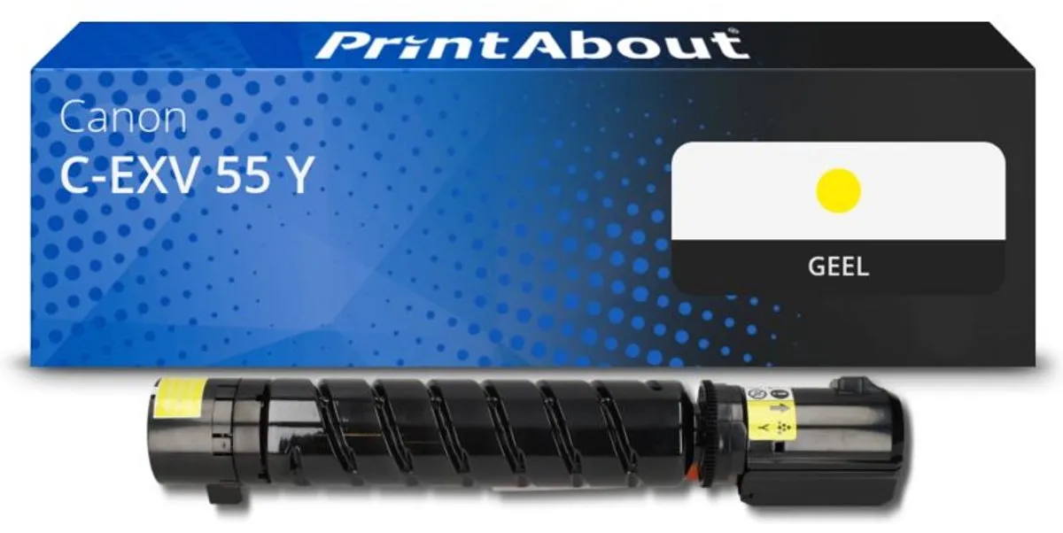 PrintAbout Toner C-EXV 55 Y Geel