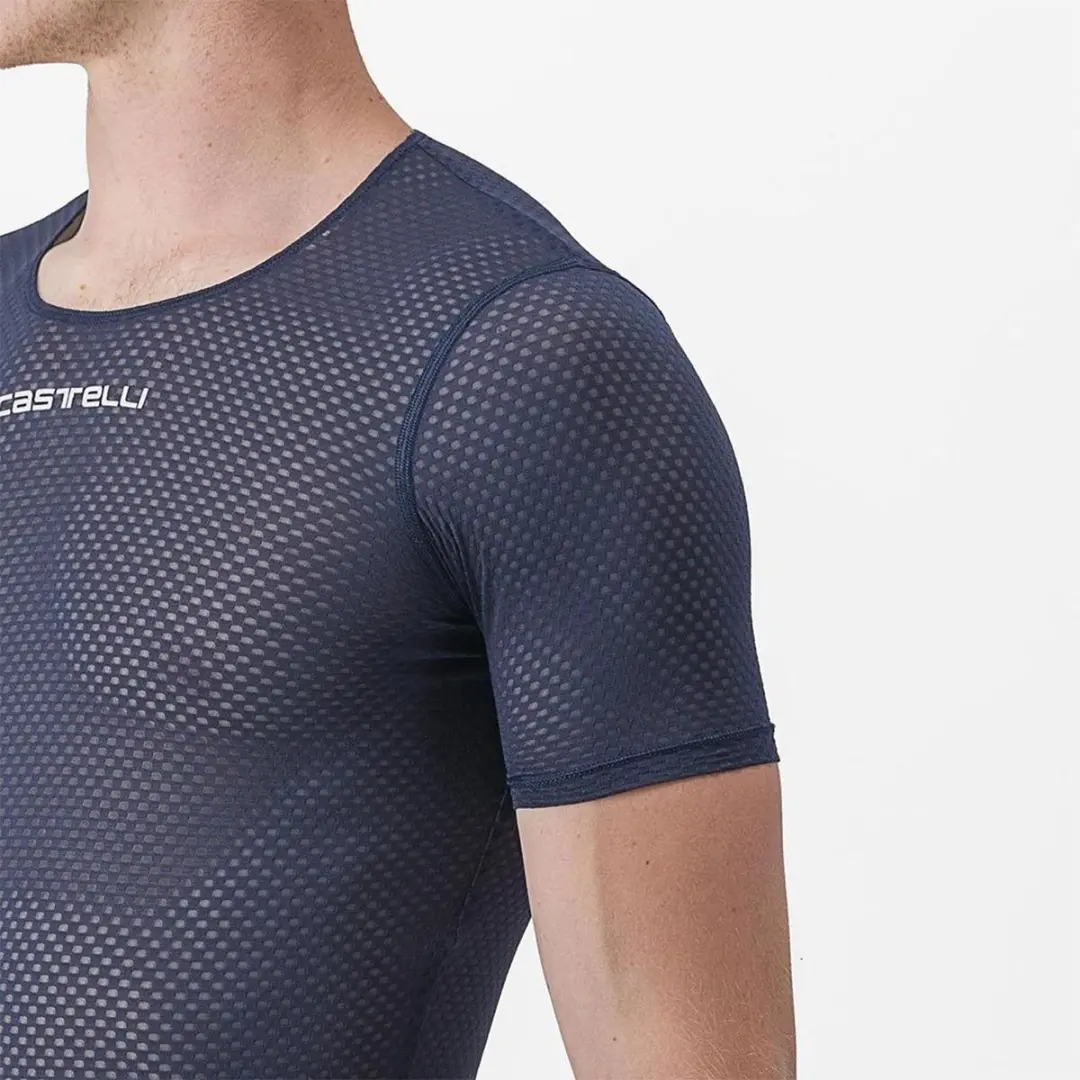 Castelli Pro Mesh 2.0 Basislaag Korte Mouwen - Blauw L - afbeelding 4 van 6