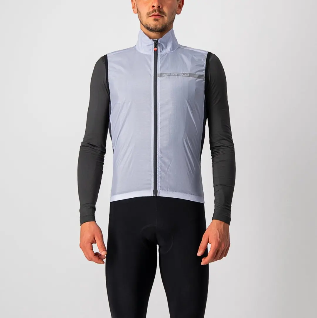 Castelli Squadra Stretch Vest - XXL - Silver Gray/Dark Gray - afbeelding 2 van 3