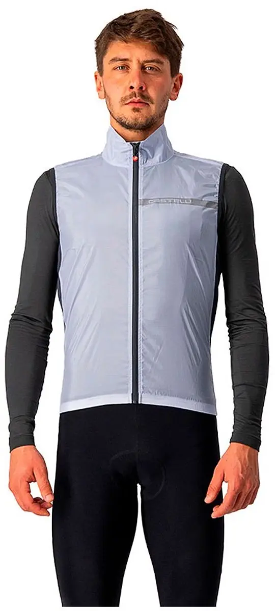 Castelli Squadra Stretch Vest - XXL - Silver Gray/Dark Gray