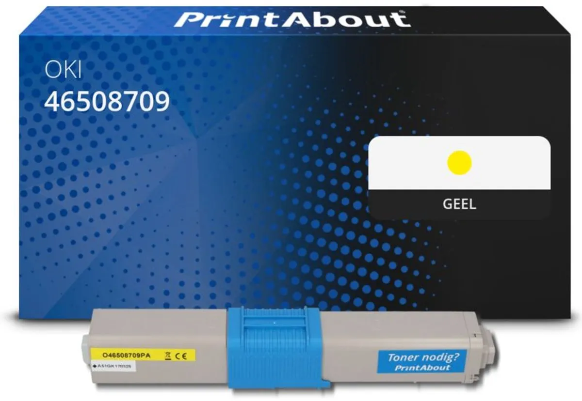 PrintAbout OKI 46508709 Toner Geel - 3.000 Pagina's