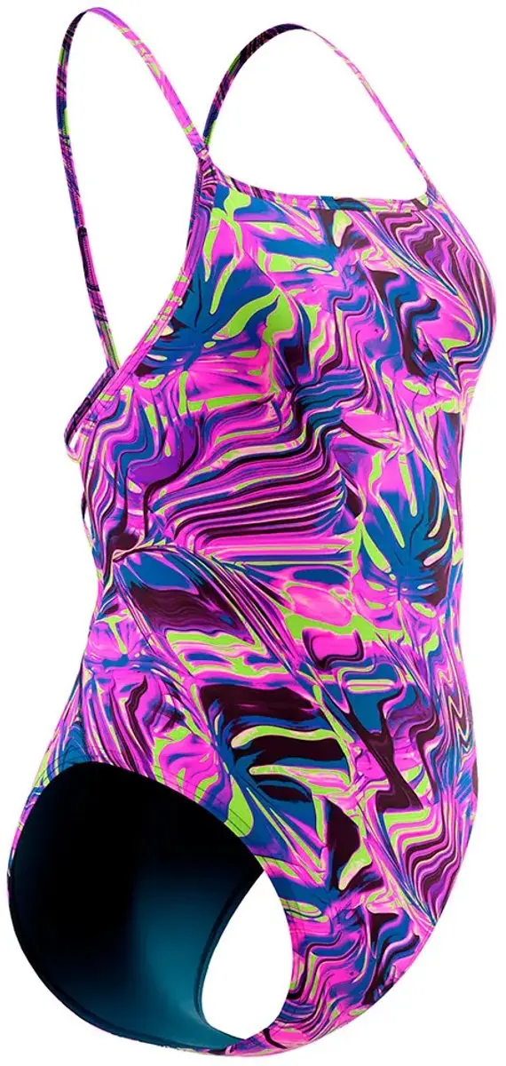 Speedo Printed Web Back Zwemkleding 34 - Roze - afbeelding 3 van 4