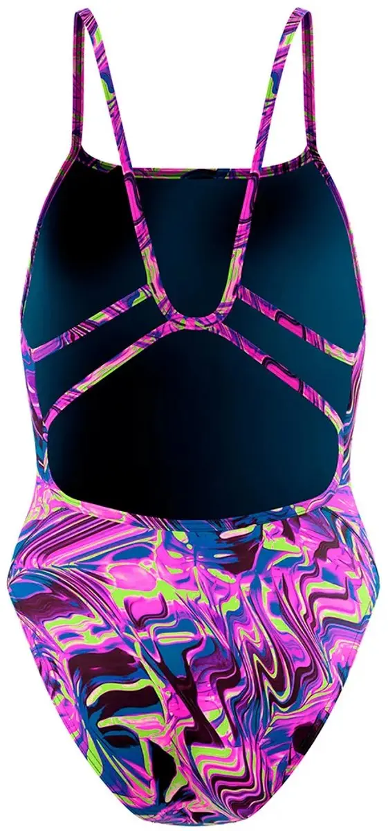 Speedo Printed Web Back Zwemkleding 34 - Roze - afbeelding 2 van 4