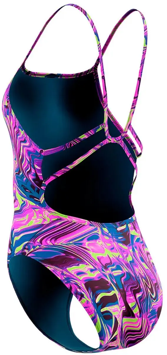 Speedo Printed Web Back Zwemkleding 34 - Roze - afbeelding 4 van 4