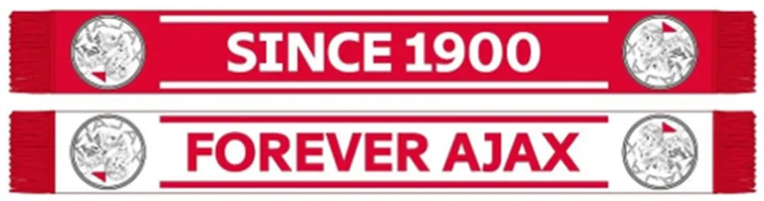 AFC Ajax Sjaal wit rood Forever