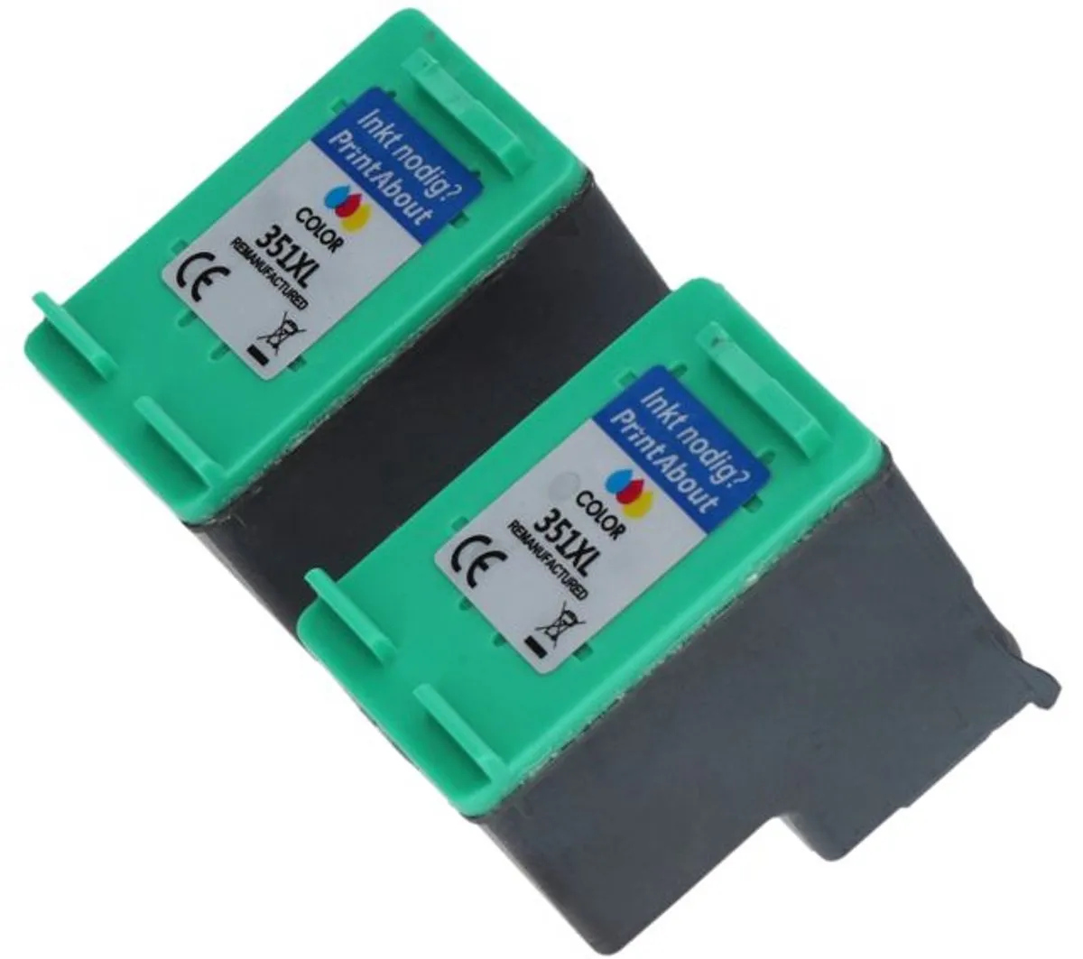 PrintAbout CB338EE-PA2 Inktcartridge 3-Kleuren - 1.800 pagina's - o.a. HP DeskJet 5700/D4260