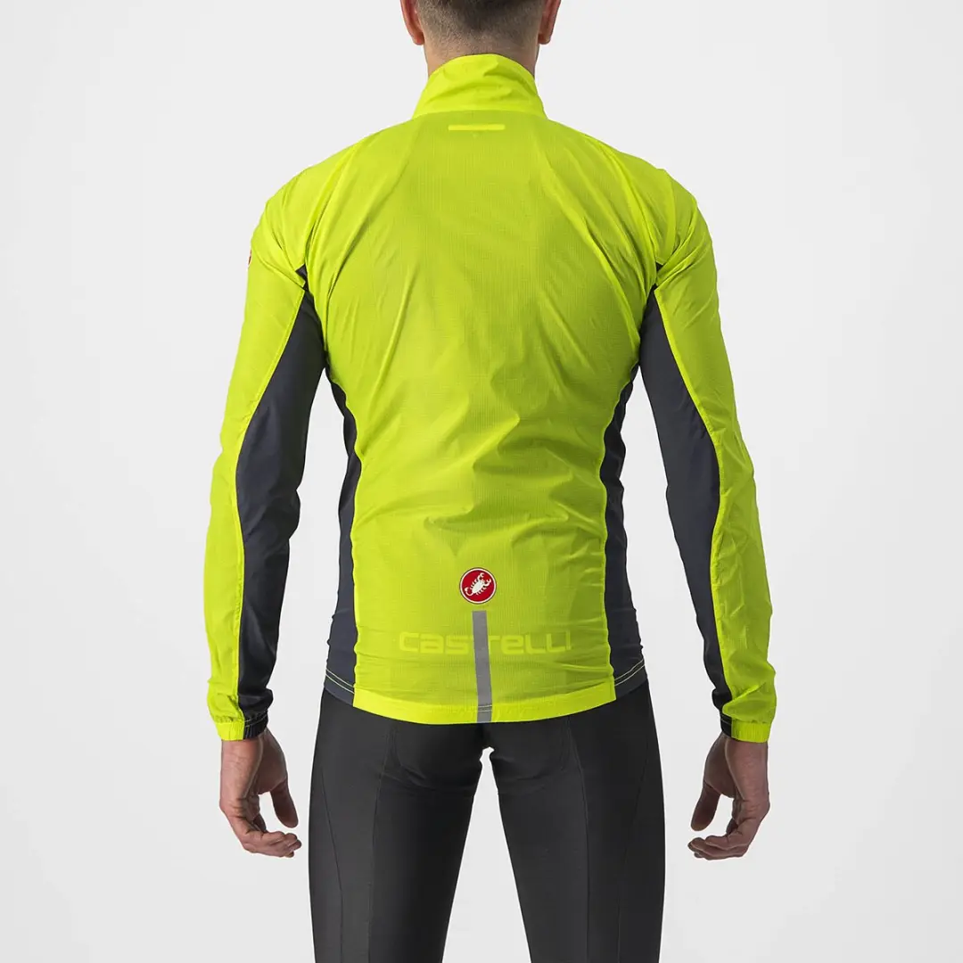 Castelli Squadra Stretch Fietsjas - Maat M - Electric Lime/Dark Gray - afbeelding 5 van 6