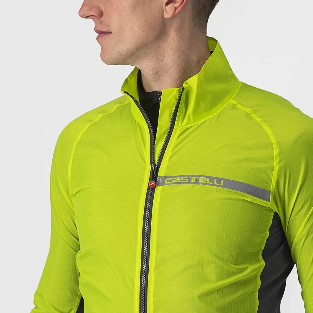 Castelli Squadra Stretch Fietsjas - Maat M - Electric Lime/Dark Gray - afbeelding 6 van 6