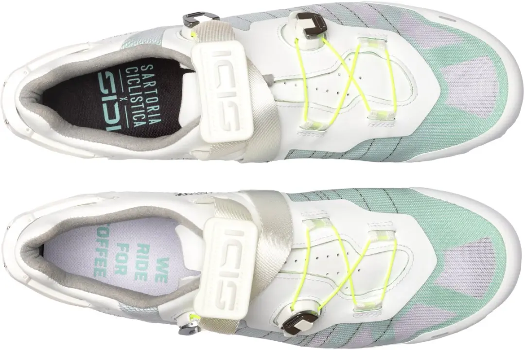 Sidi Laghee Sprinter 2 Winterfietsschoenen 42 - Bright White/Light Green - afbeelding 4 van 6