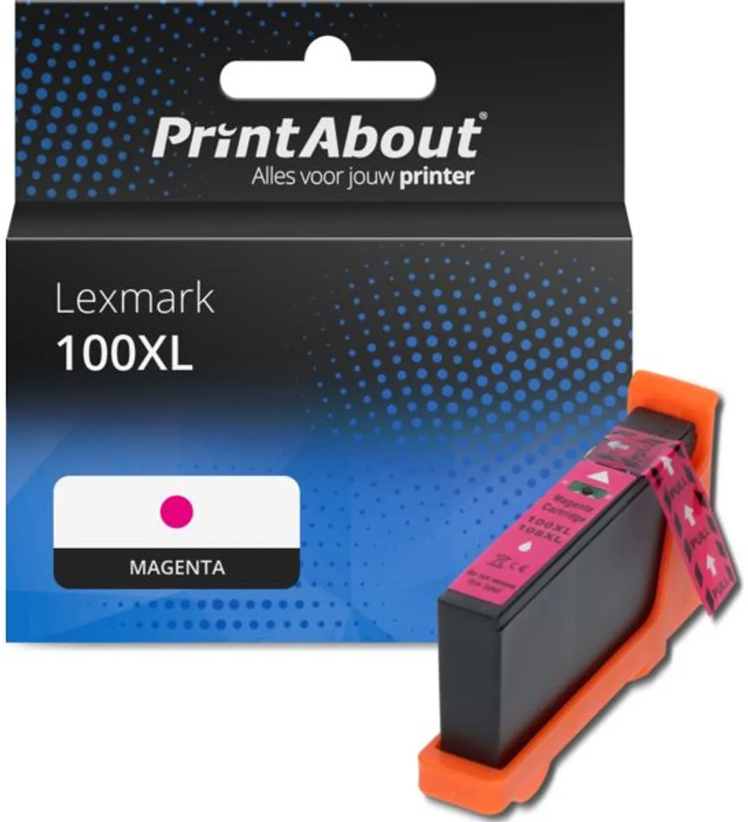 PrintAbout Lexmark 14N1070E Magenta Inktcartridge XL