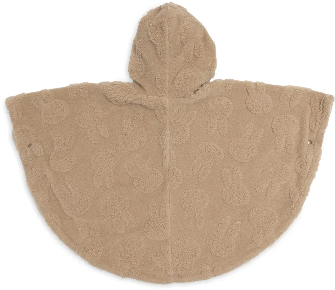 Jollein Cosy Poncho Miffy Jacquard Teddy Biscuit