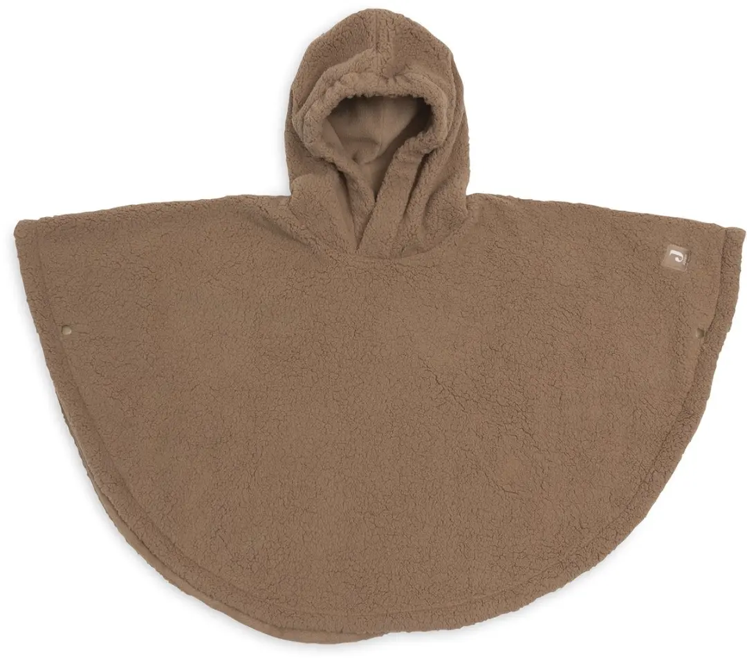 Jollein Cosy Poncho Teddy Fleece Dark Hazel