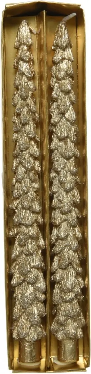 Kaemingk Dasher Kaars - Goud - 2 Stuks