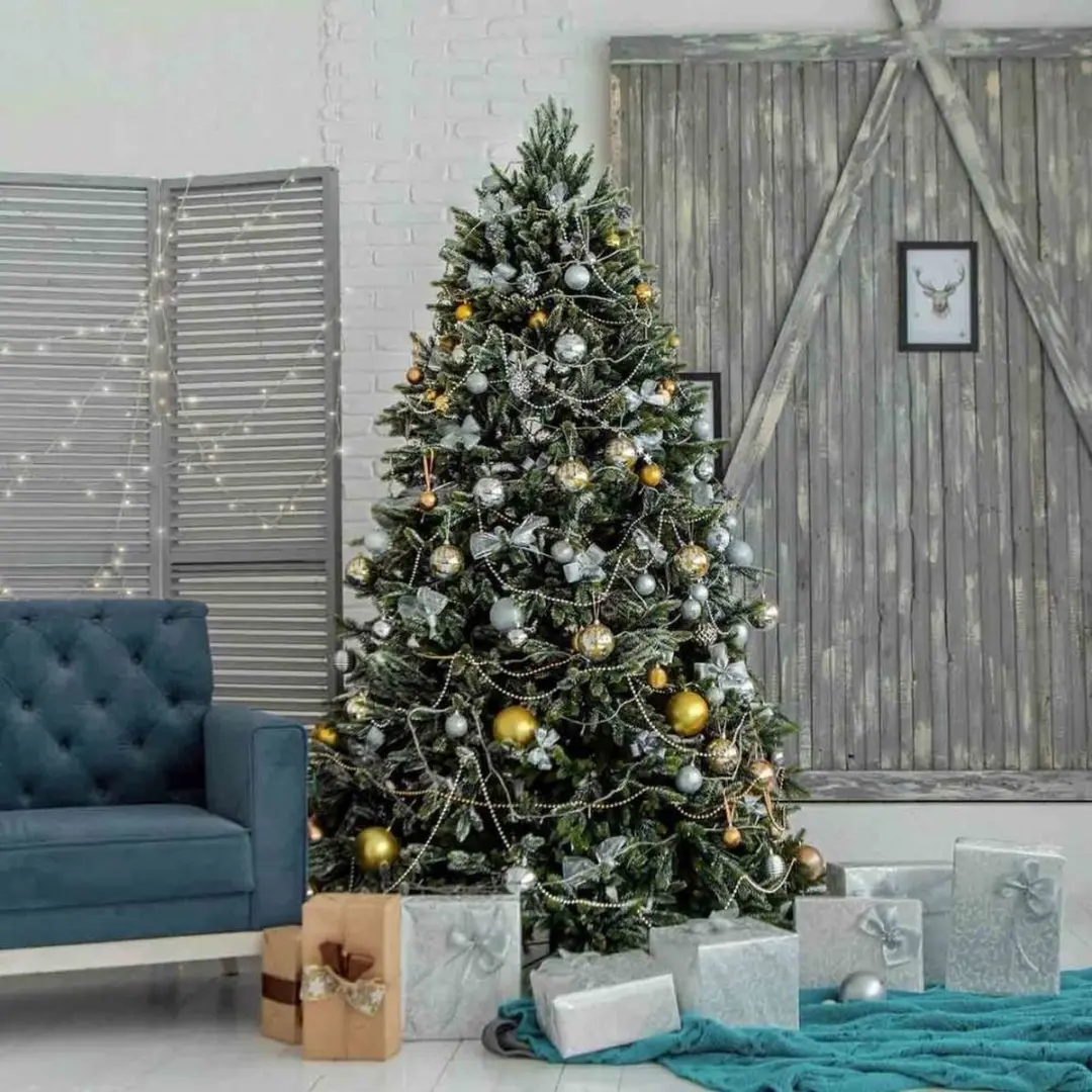 Decoris Kerstboompiek Glas - Donkerrood 26cm