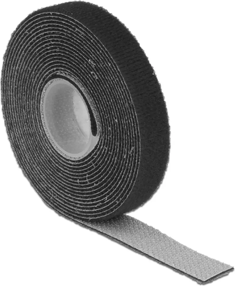 klittenband 13 mm 3 meter zwart