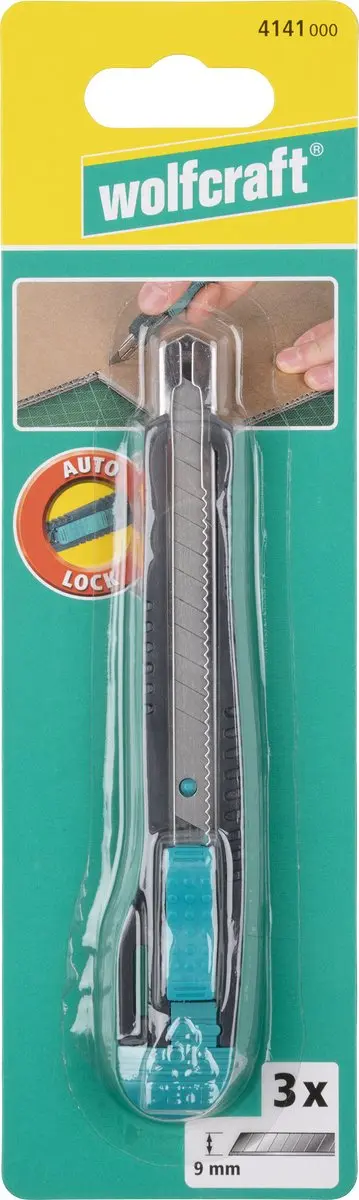 Wolfcraft Afbreekmes 9mm 4141000 - 2 Reservemesjes