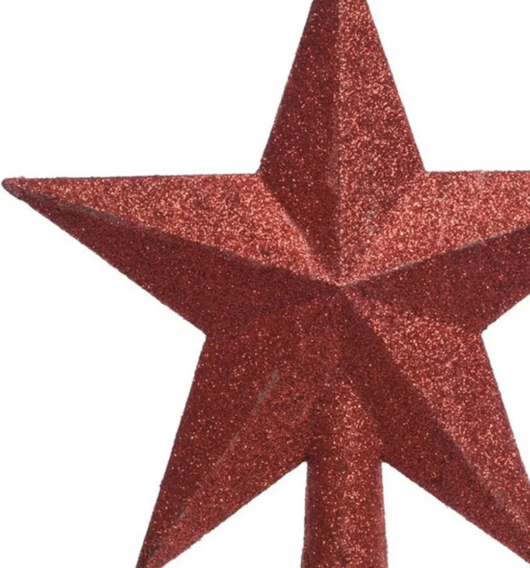 Decoris Piek Kerstster - Ø19cm - Rood - afbeelding 2 van 5