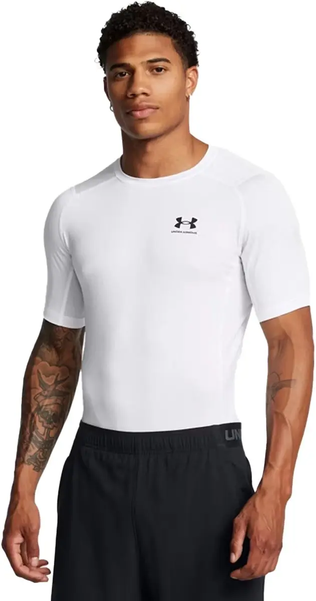 Under armour armour comp ss in de kleur wit.