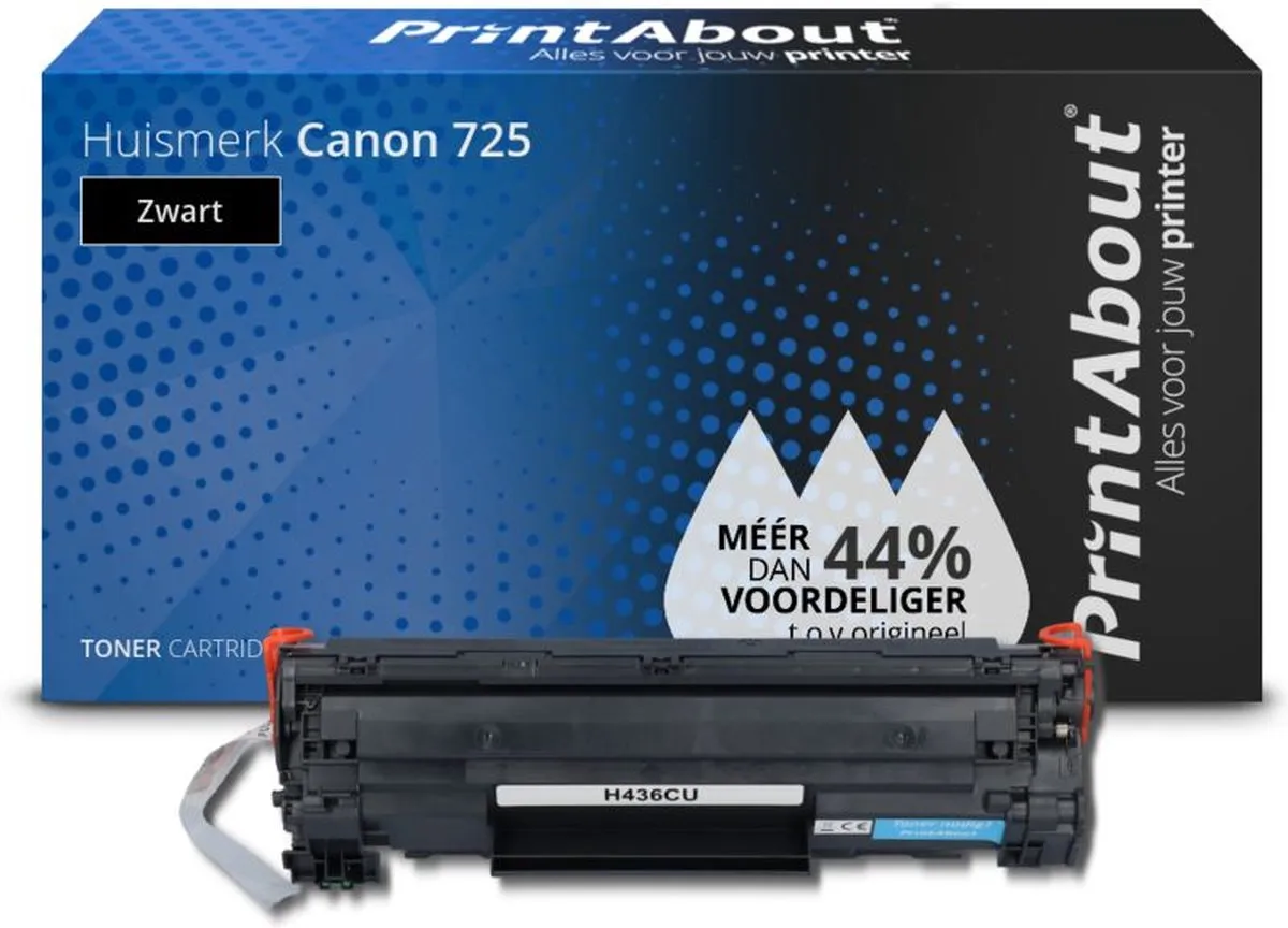 PrintAbout Canon 725-PA Toner Zwart - 2.000 pagina's