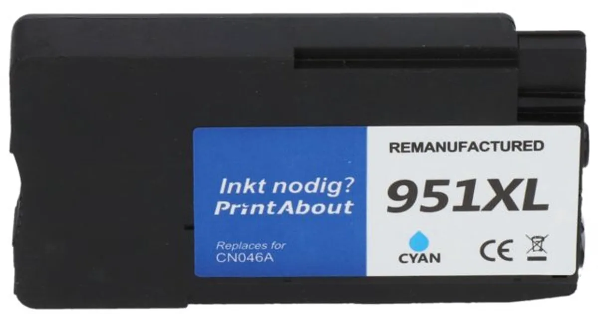 PrintAbout HP 951 CN050AE Inktcartridge - Cyaan 27ml