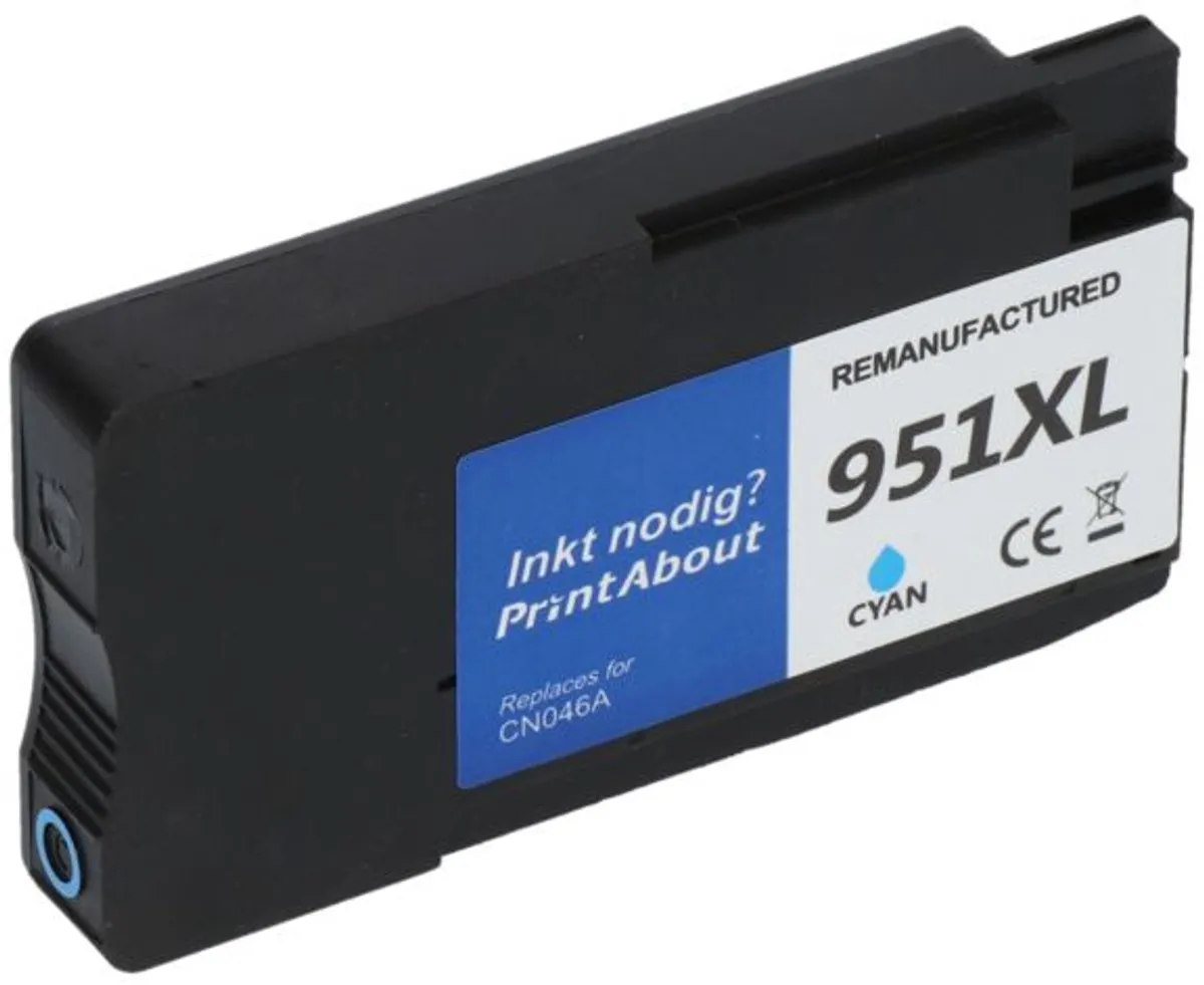 PrintAbout HP 951 CN050AE Inktcartridge - Cyaan 27ml