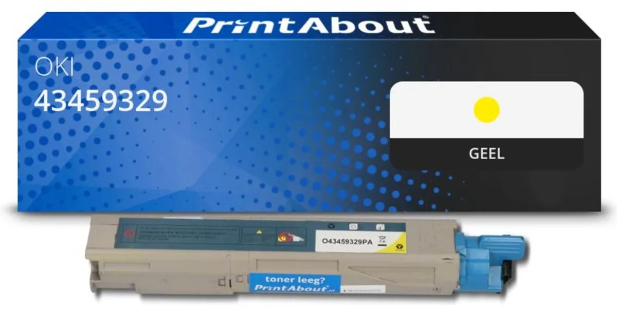 PrintAbout 43459329-PA Toner Geel