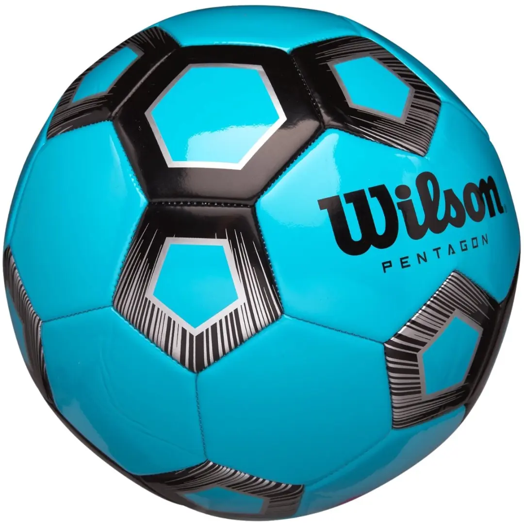 Wilson Pentagon Voetbal 5 - Blauw - afbeelding 2 van 2