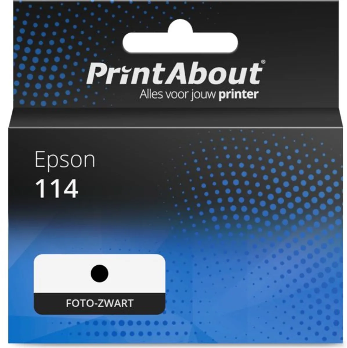 PrintAbout Epson 114 C13T07B140 Inktcartridge Foto-zwart