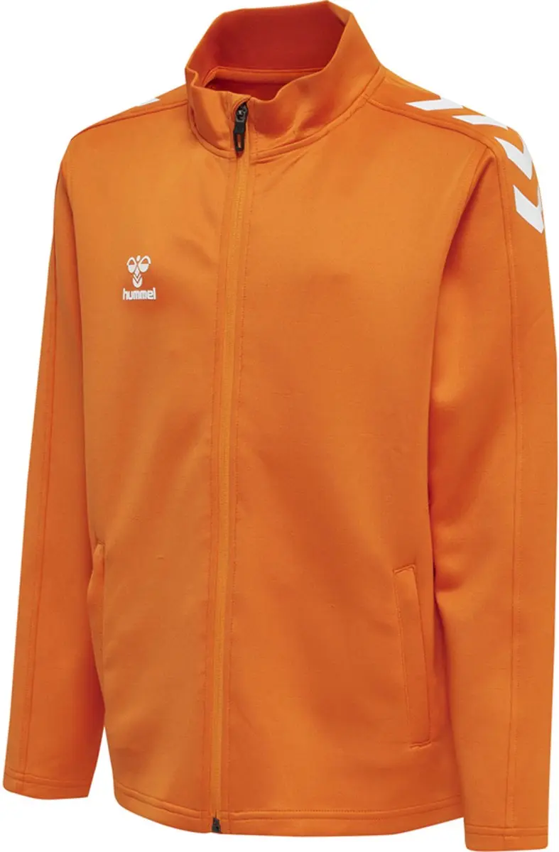 Hummel Hmlcore Xk Poly Zip Sweat Kids - 152 - Oranje/Tijger - afbeelding 2 van 6