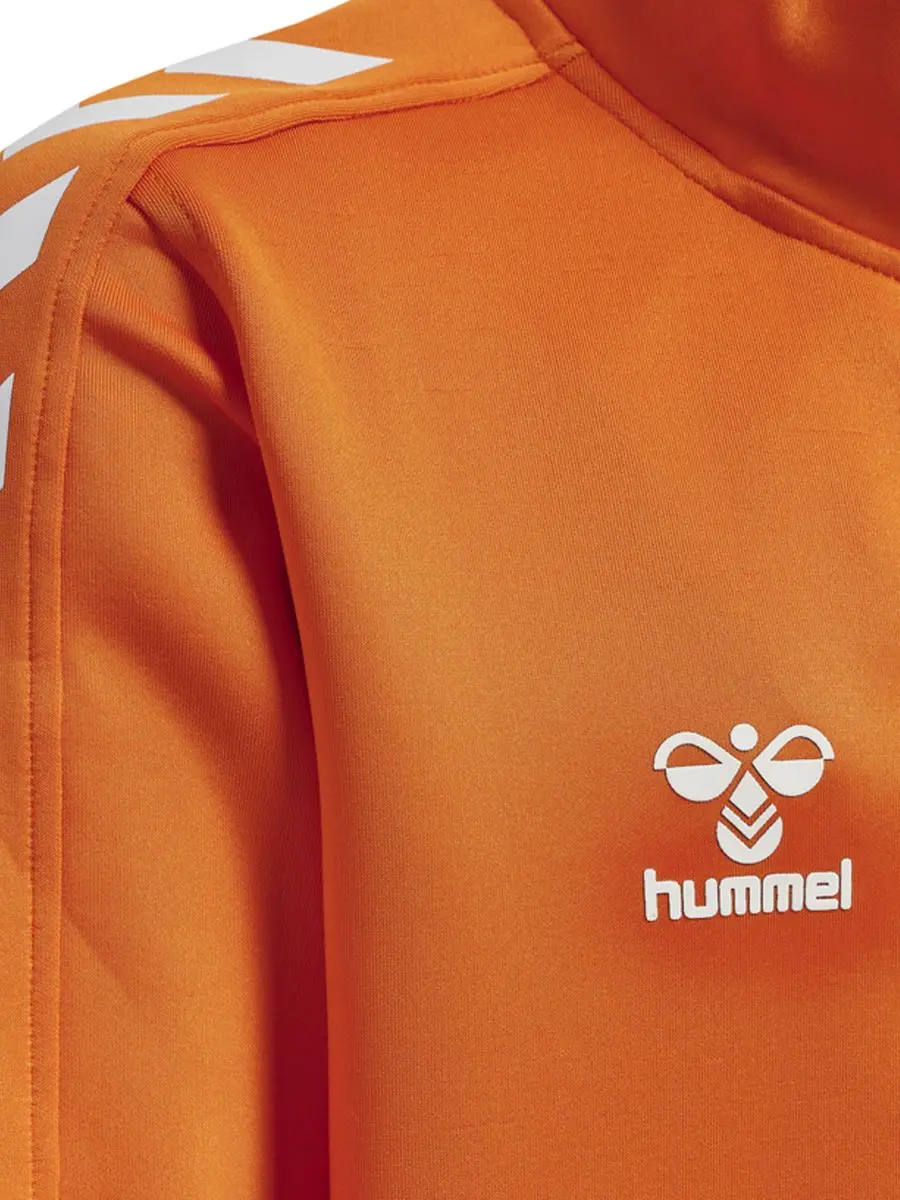 Hummel Hmlcore Xk Poly Zip Sweat Kids - 152 - Oranje/Tijger - afbeelding 4 van 6