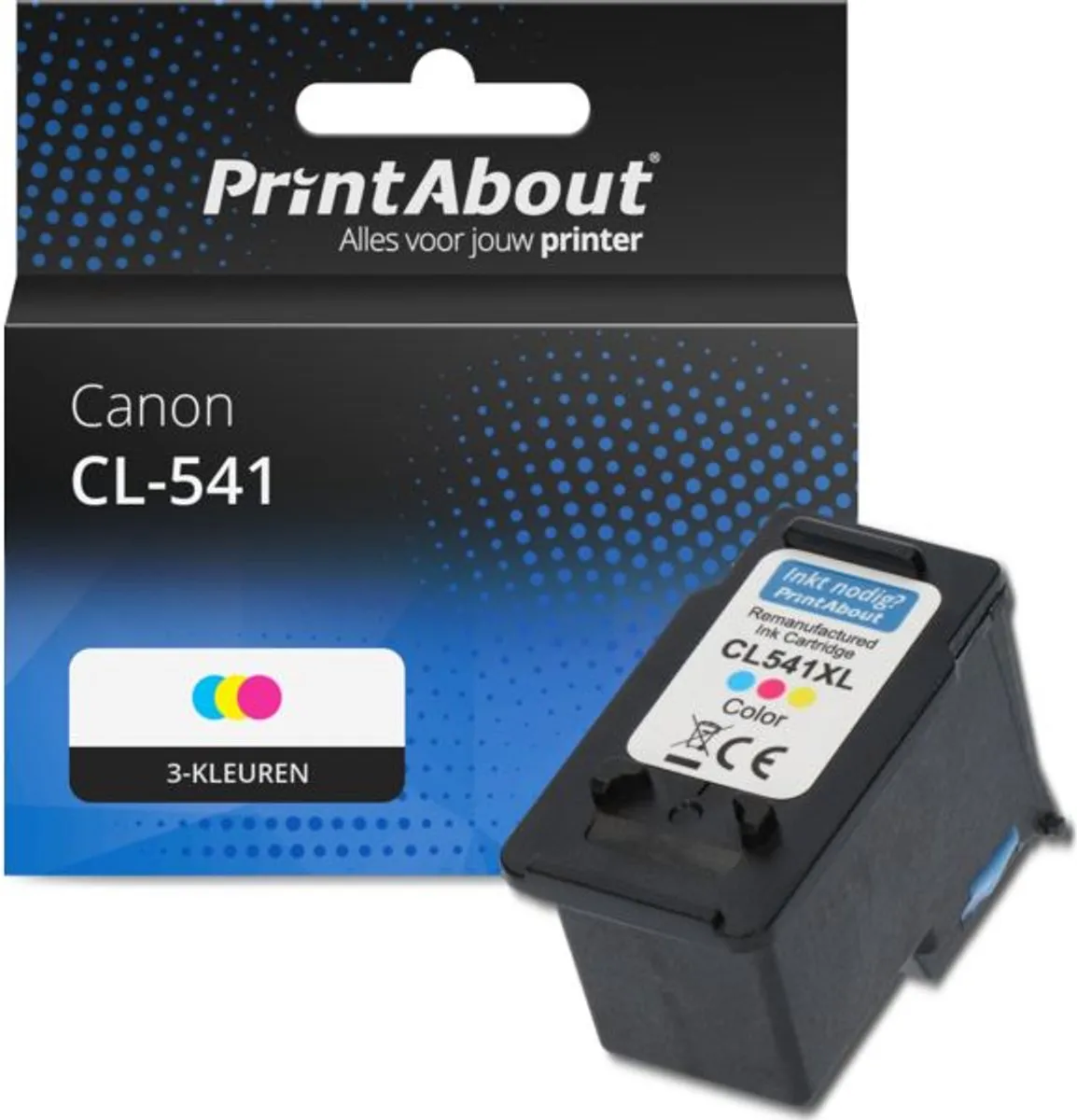 PrintAbout Canon CL-541-PA Inktcartridge 3-kleuren