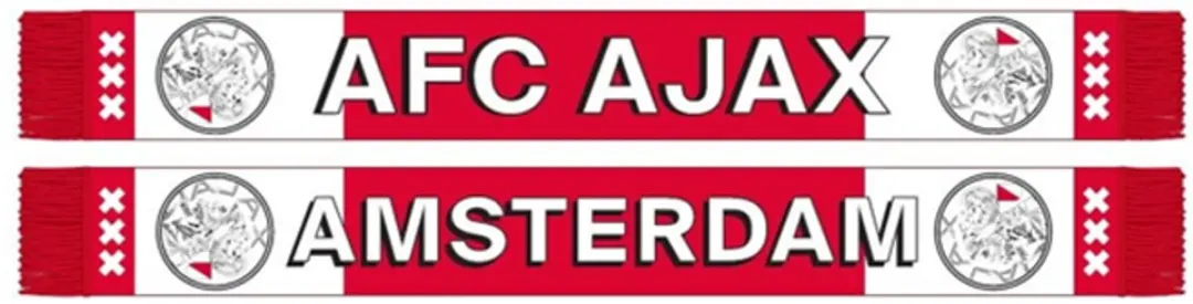 AFC Ajax Sjaal wit rood wit AFC Ajax Amsterdam