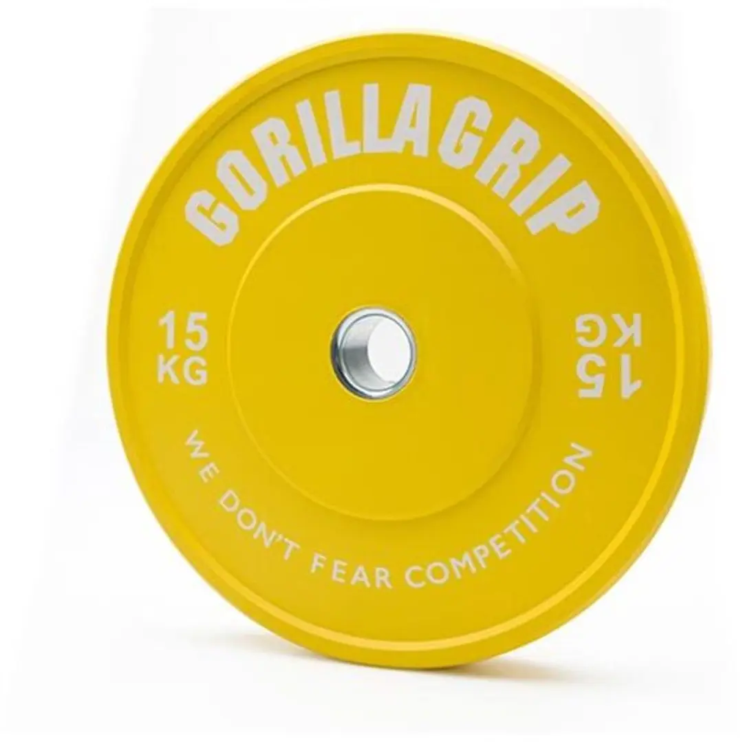 Color Bumper Plate 15 kg Yellow