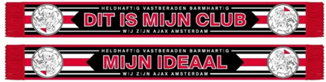 Ajax Amsterdam Sjaal rood mijn club, mijn ideaal