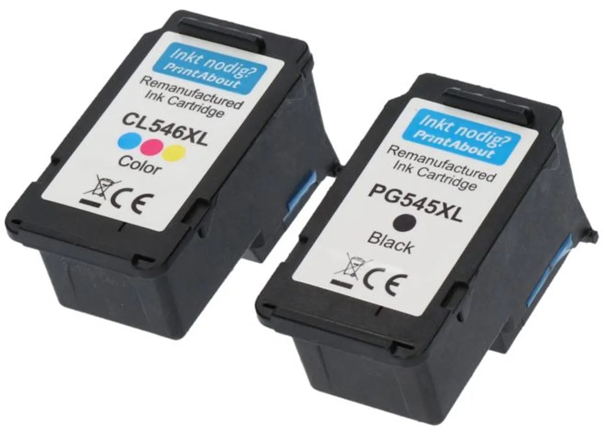 PrintAbout Canon PG-545XL/CL-546XL Inktcartridges - 20 Stuks (Zwart + 3 Kleuren)