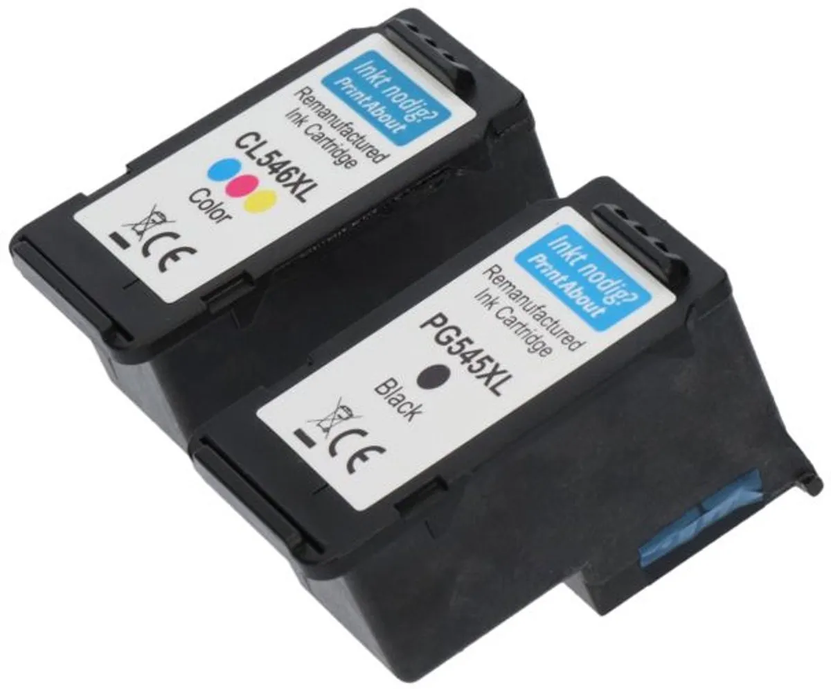 PrintAbout Canon PG-545XL/CL-546XL Inktcartridges - 20 Stuks (Zwart + 3 Kleuren)