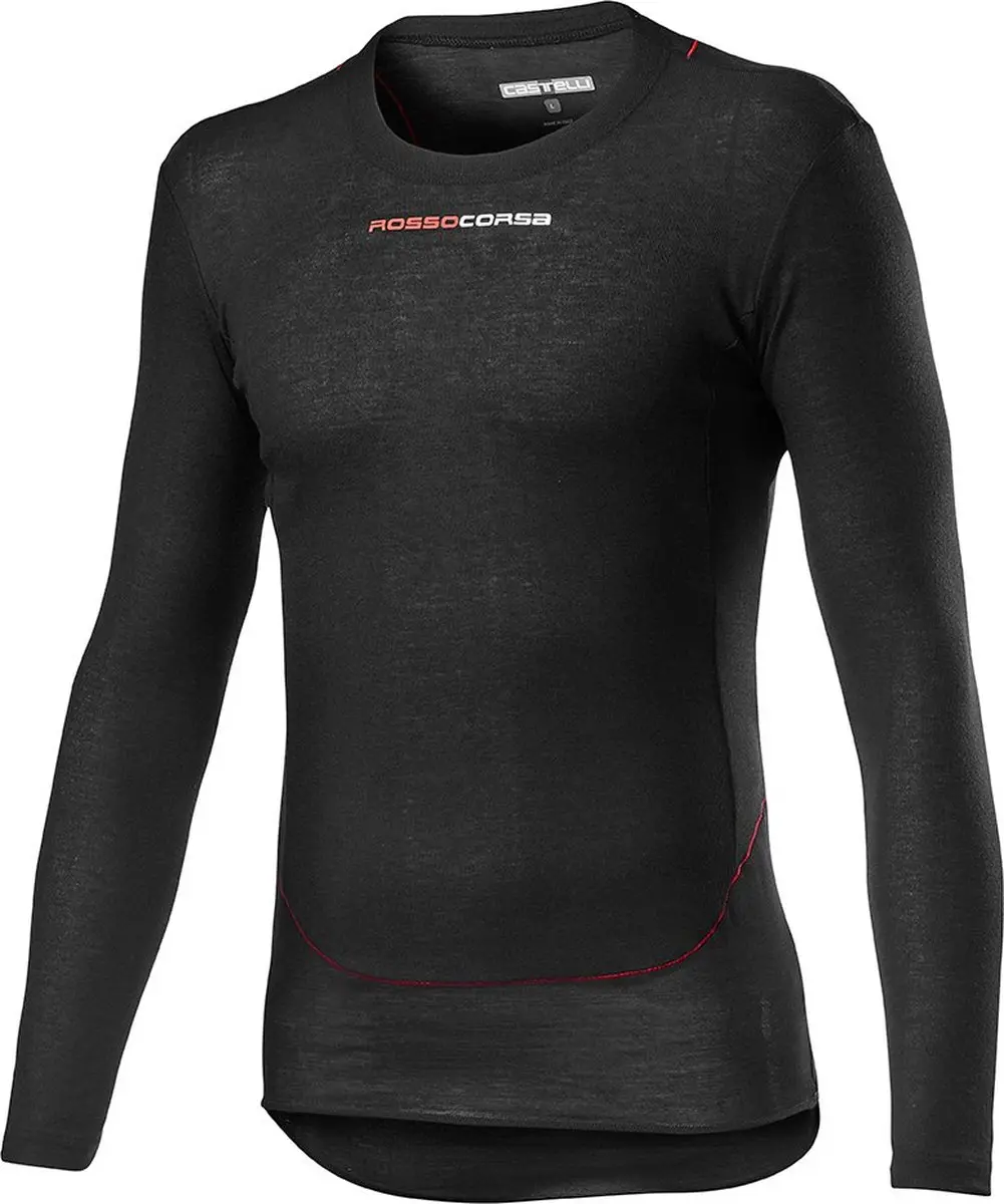 Castelli Prosecco Tech Ondershirt Lange mouwen - Zwart XL